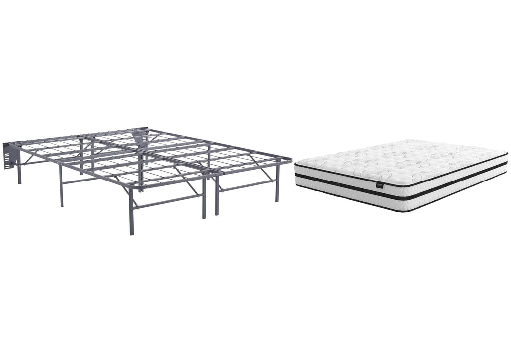 Chime 10 Inch Hybrid Queen Mattress with Foundation