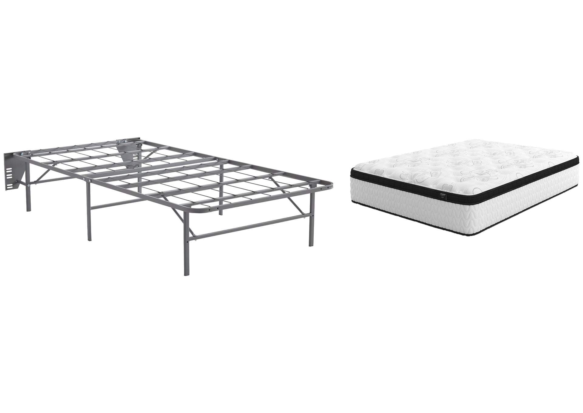 Chime 12 Inch Hybrid Twin Mattress with Foundation