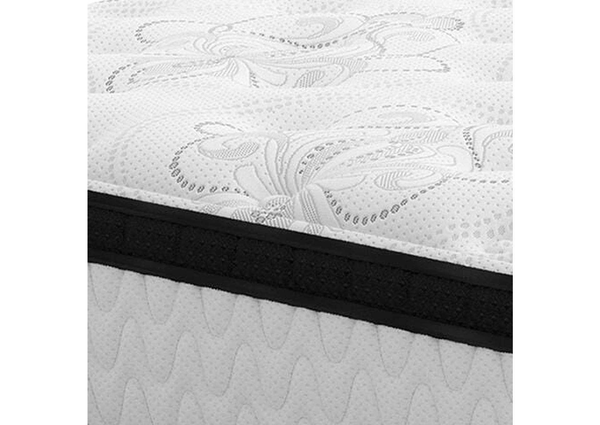 Socalle Full Platform Bed with Chime 12 Inch Plush Hybrid Twin Mattress color swatch