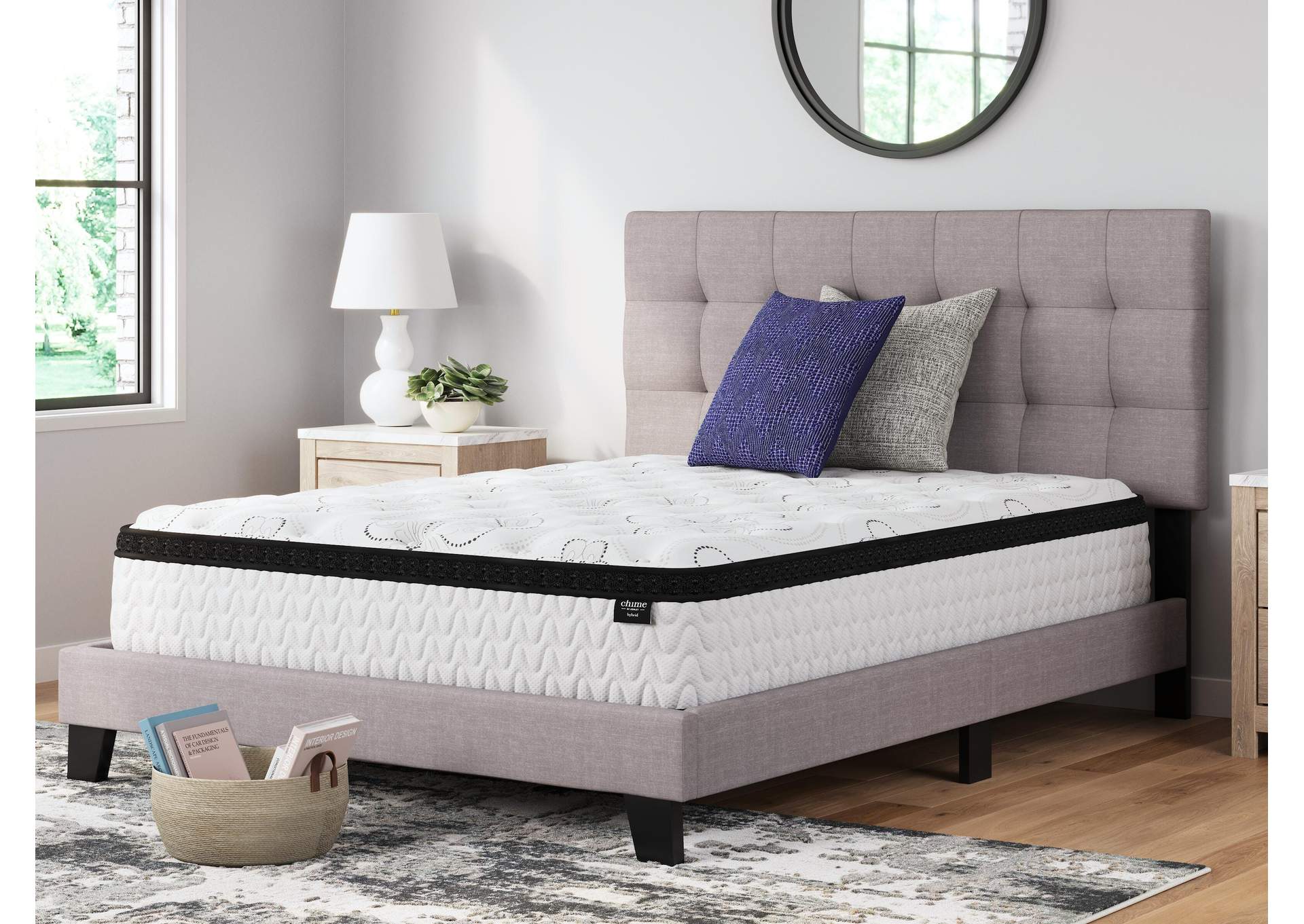 Chime 12 Inch Hybrid King Mattress in a Box room view
