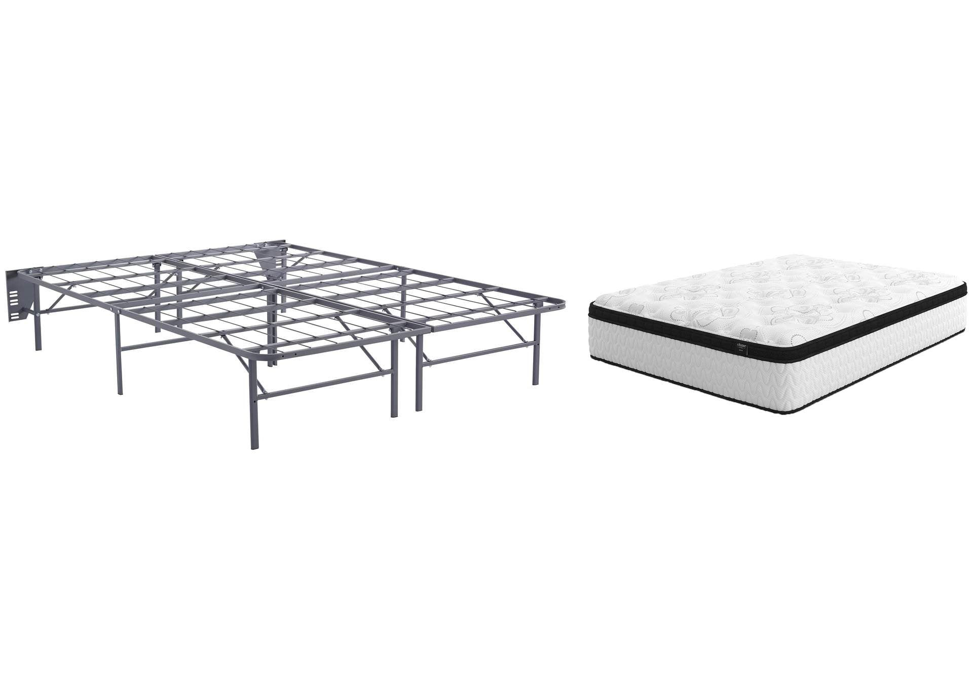 Chime 12 Inch Hybrid Queen Mattress with Foundation