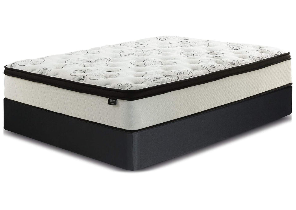 Chime 12 Inch Hybrid California King Mattress and Foundation Set