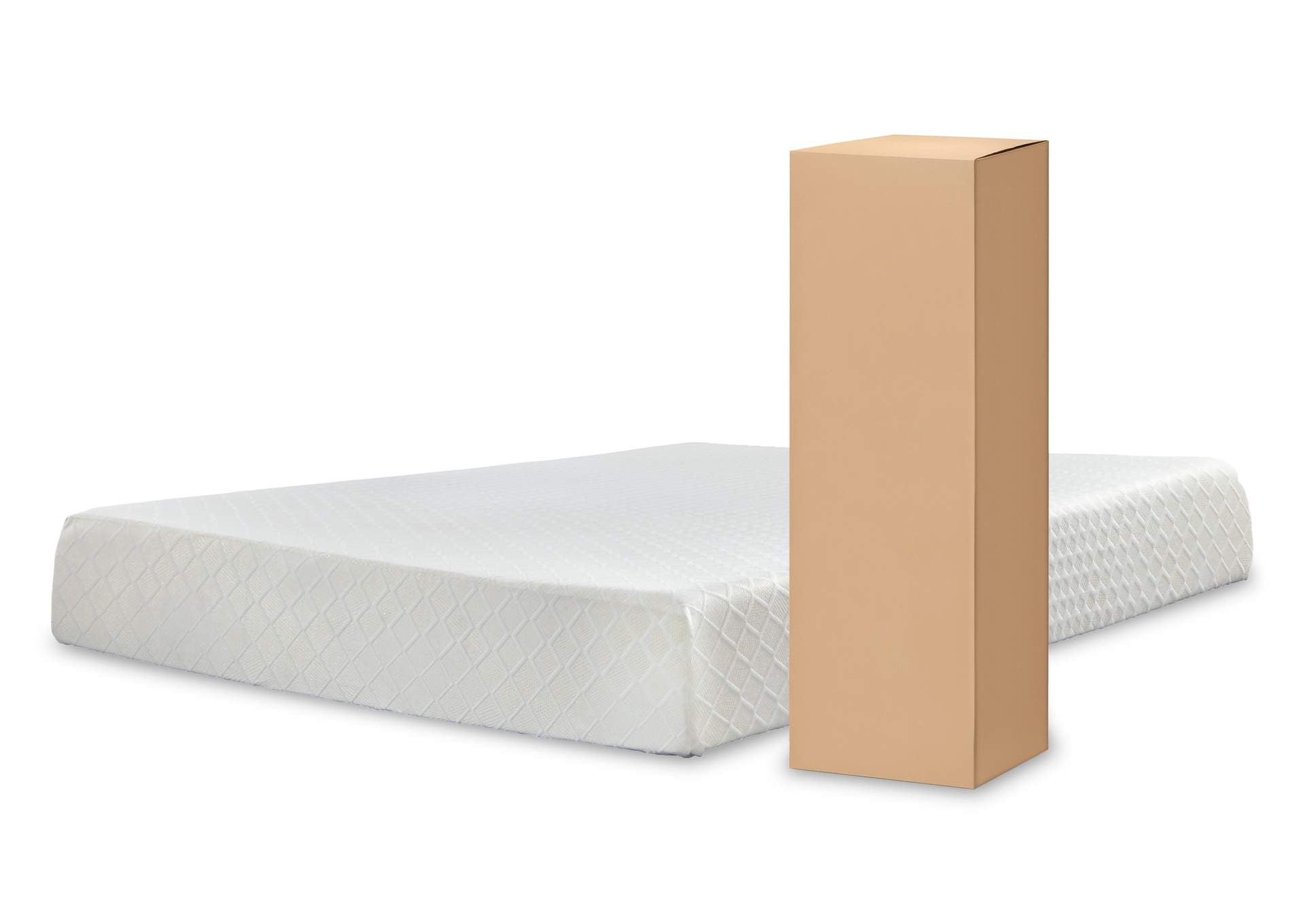 Finch Queen Platform Bed with Chime 10 Inch Firm Memory Foam Mattress