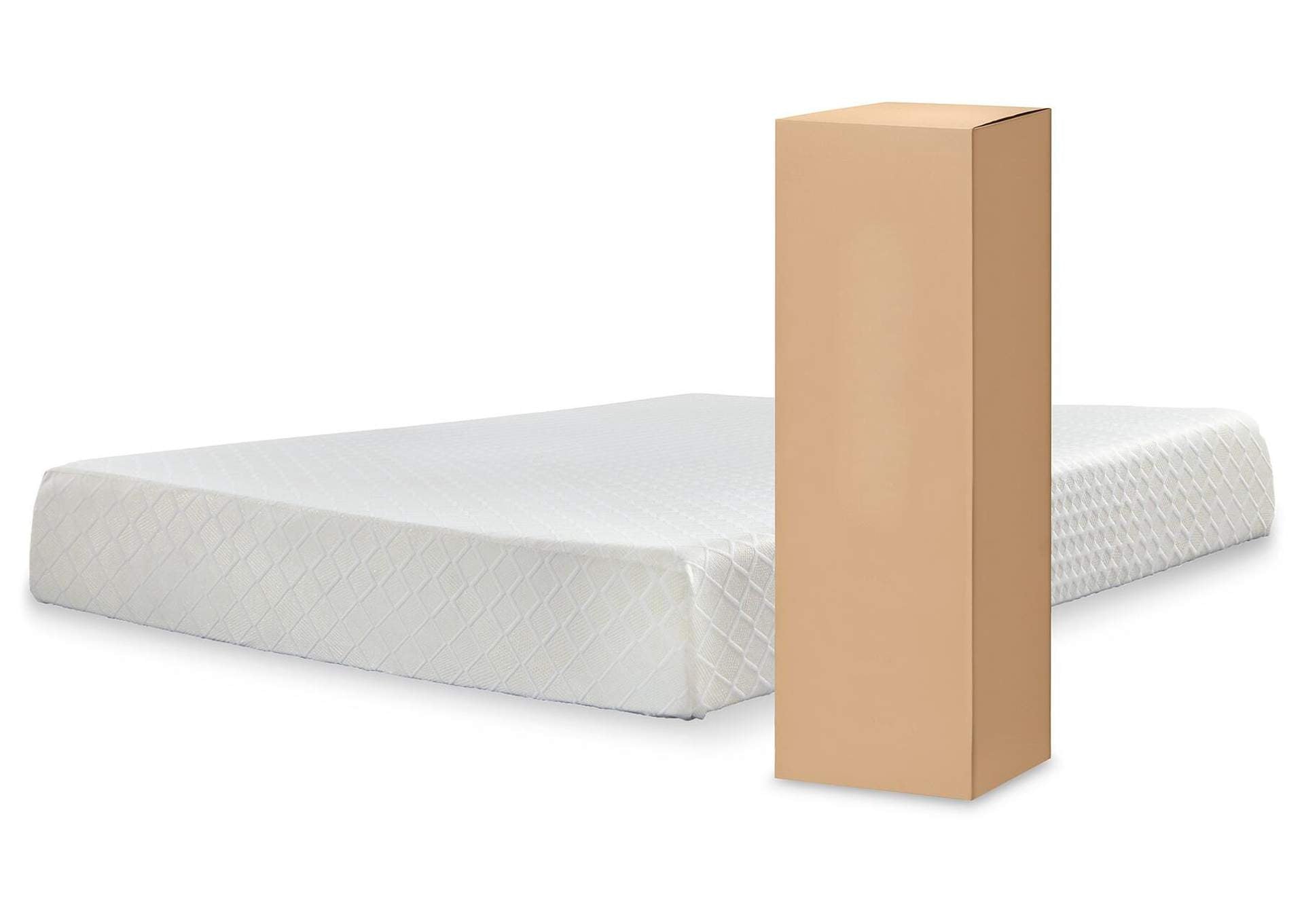 Calverson Full Platform Bed with Chime 10 Inch Firm Memory Foam Mattress