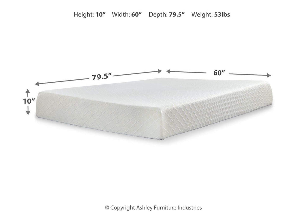 Socalle Queen Platform Bed with Chime 10 Inch Firm Memory Foam Mattress dimensions