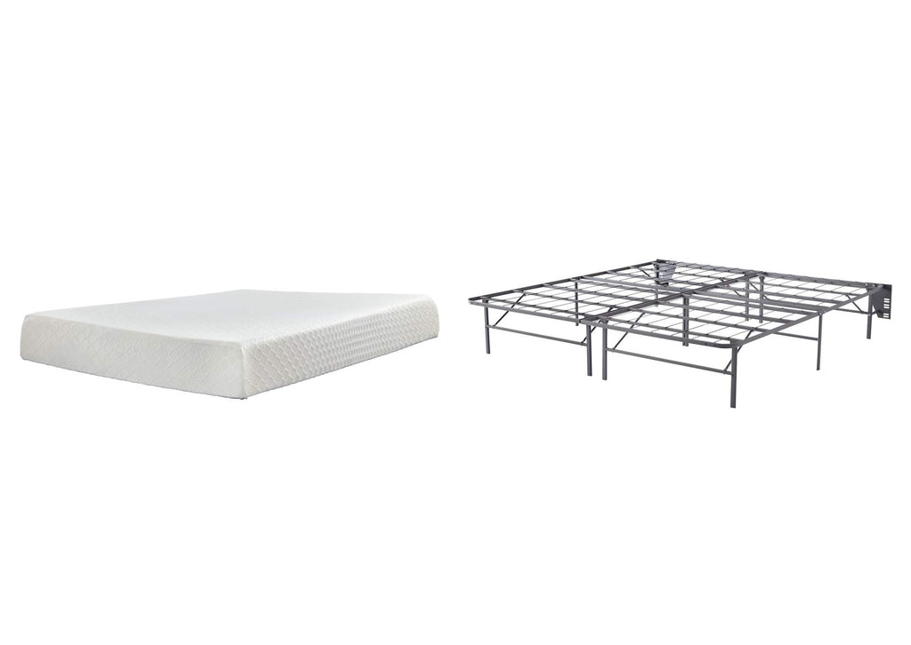 10 Inch Chime Memory Foam Mattress with Foundation