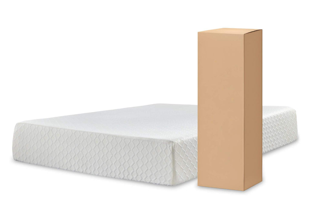 Socalle Queen Platform Bed with Chime 12 Inch Plush Memory Foam Mattress
