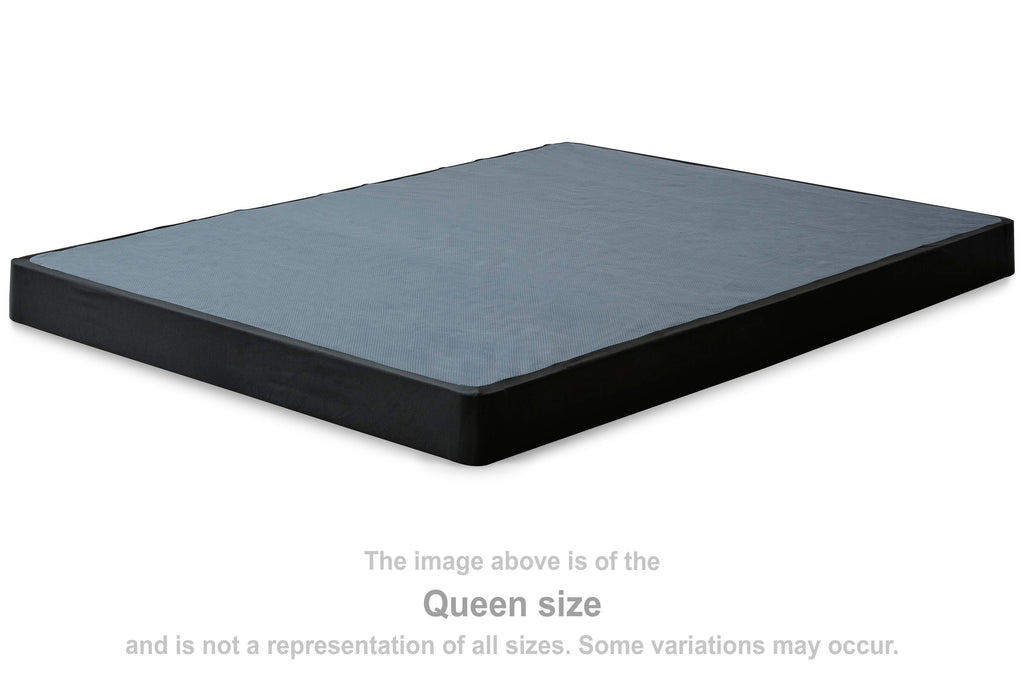 Low Profile Queen Foundation in Black, angle view