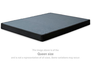 Low Profile Twin Foundation in Black, angle view