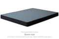 Low Profile Twin Foundation in Black, angle view