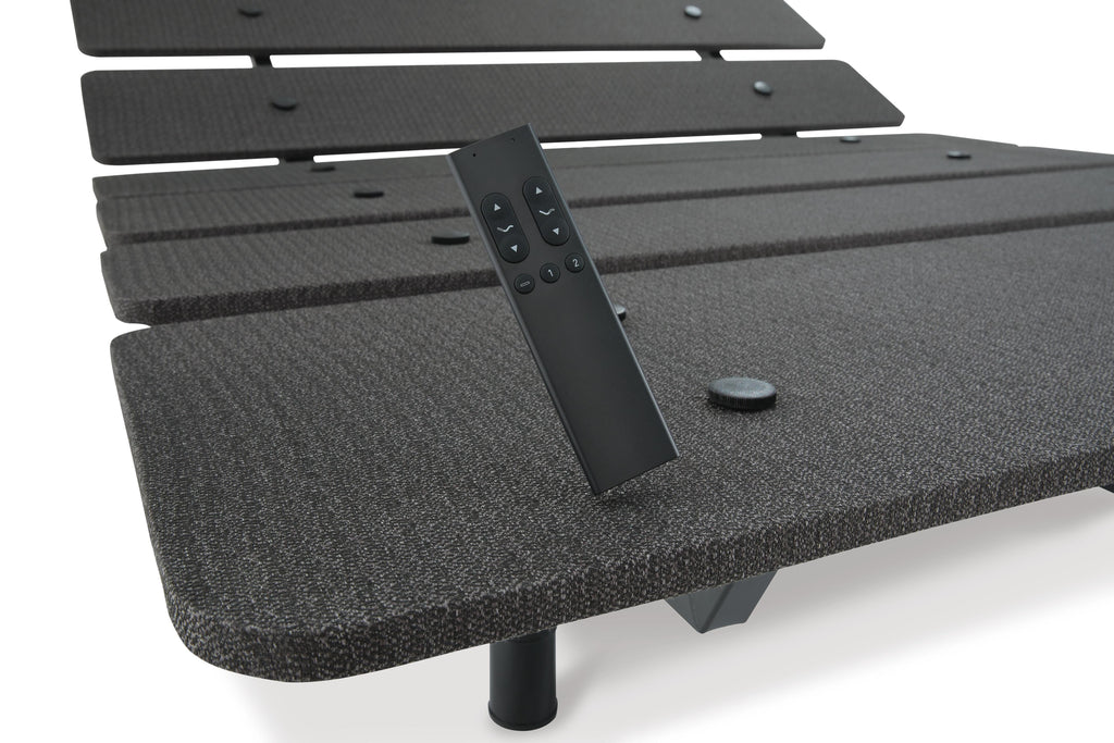 Cosmic Power Base California King Adjustable Base in Black, detail view