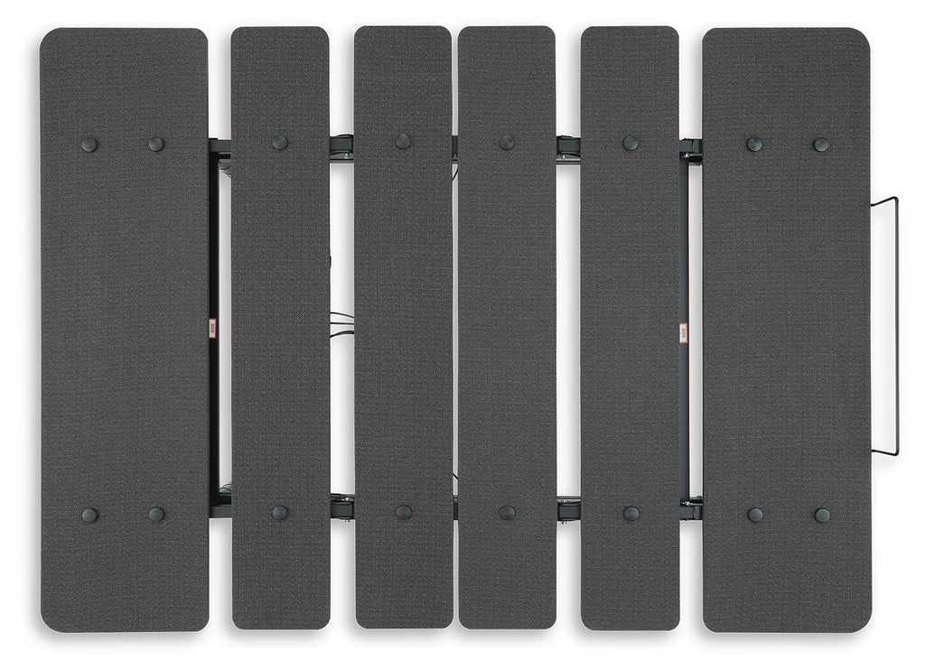 Cosmic Power Base Twin XL Adjustable Base in Black, top view
