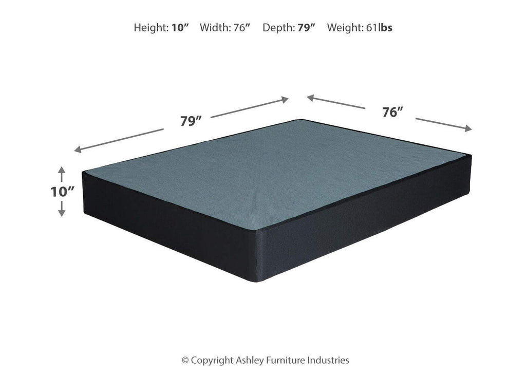 10 Inch Chime Memory Foam King Mattress and Foundation dimensions