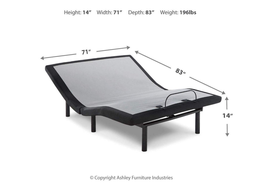 10 Inch Chime Memory Foam Mattress with Adjustable Base dimensions
