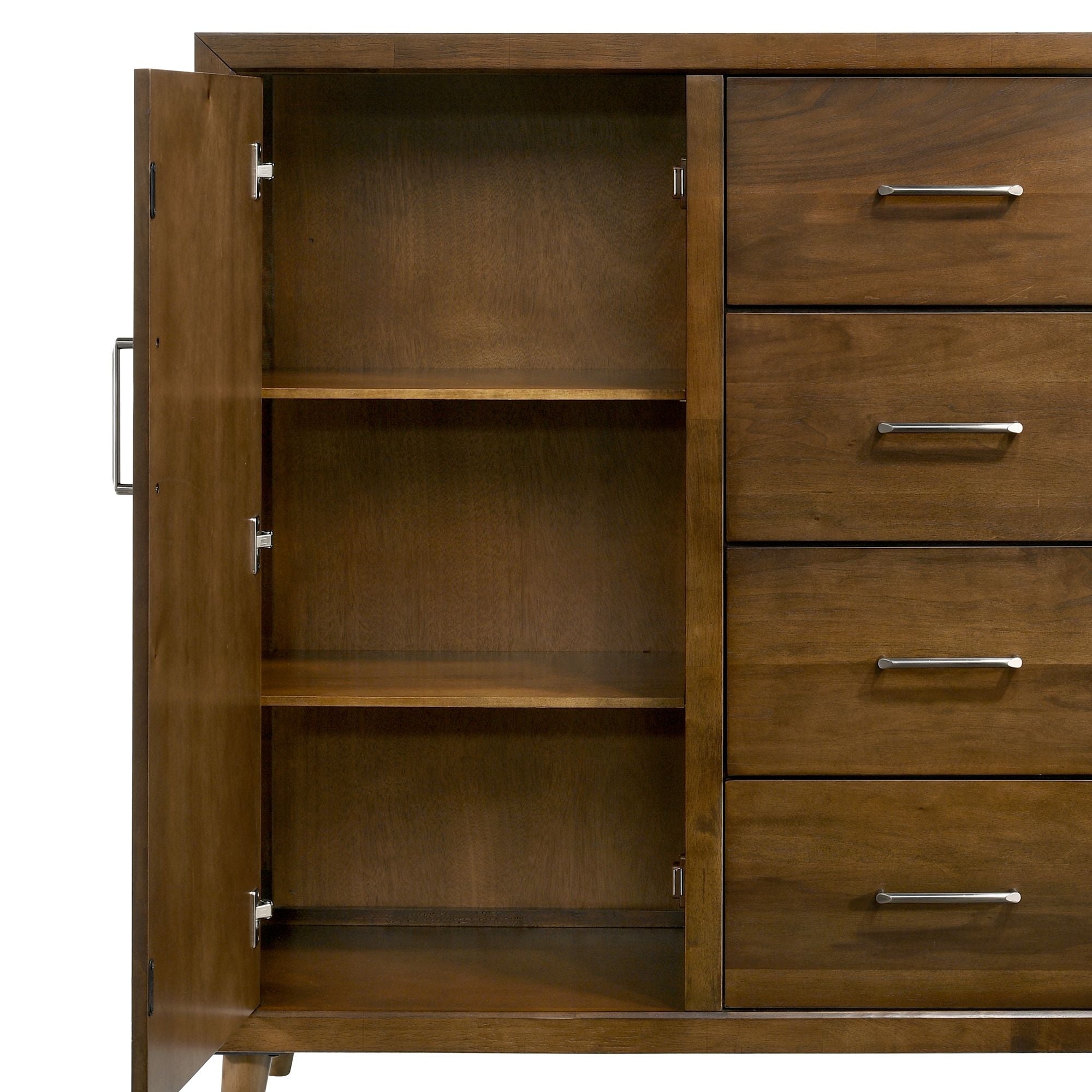 Malibu 4-Drawer Chest In Walnut