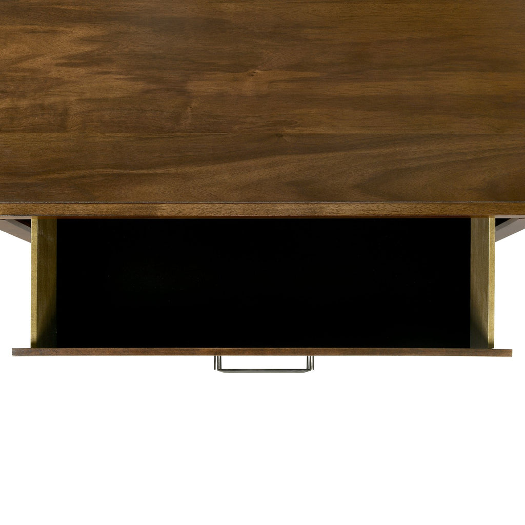 Malibu 2-Drawer Nightstand In Walnut