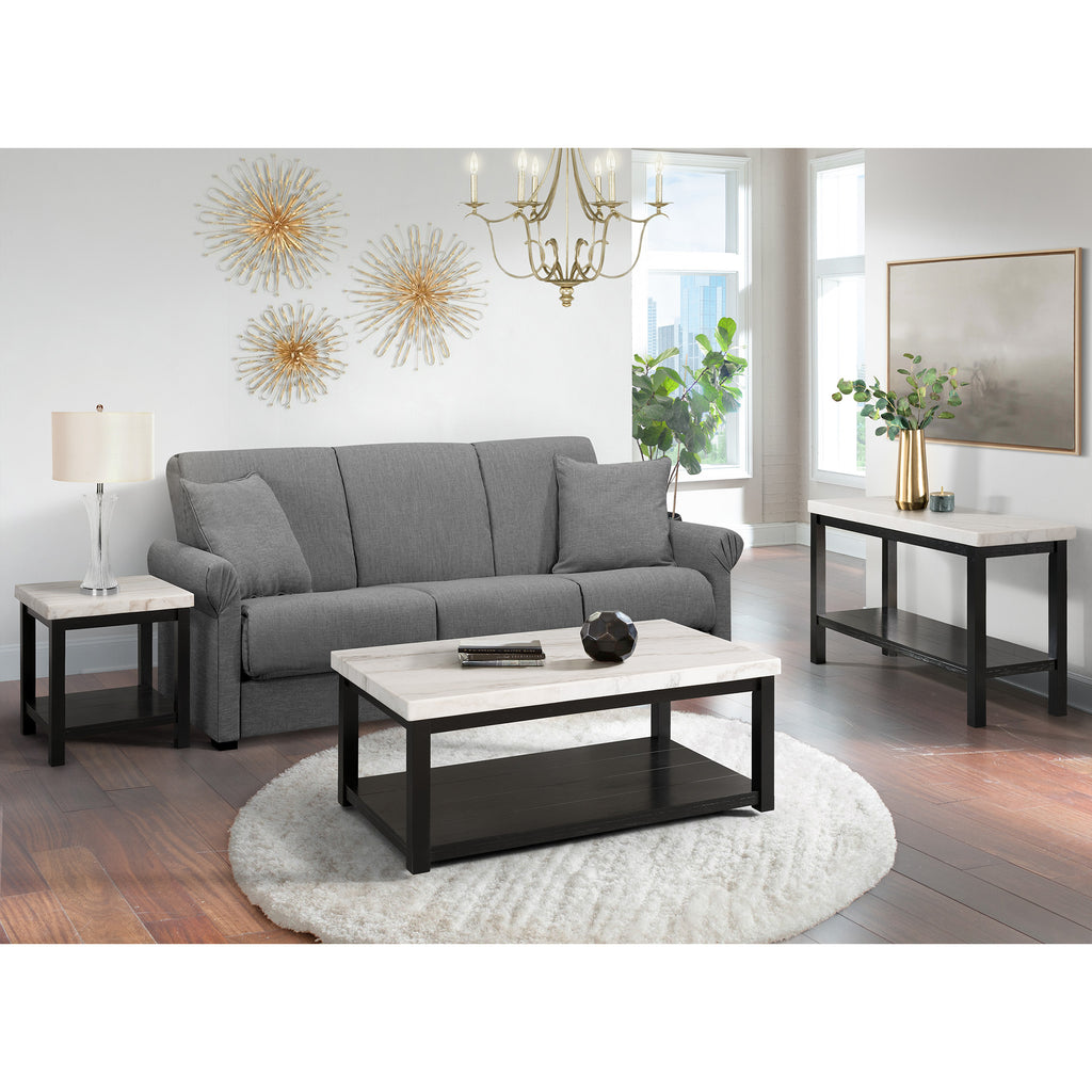 Marcello W/ White Top - Sofa Table