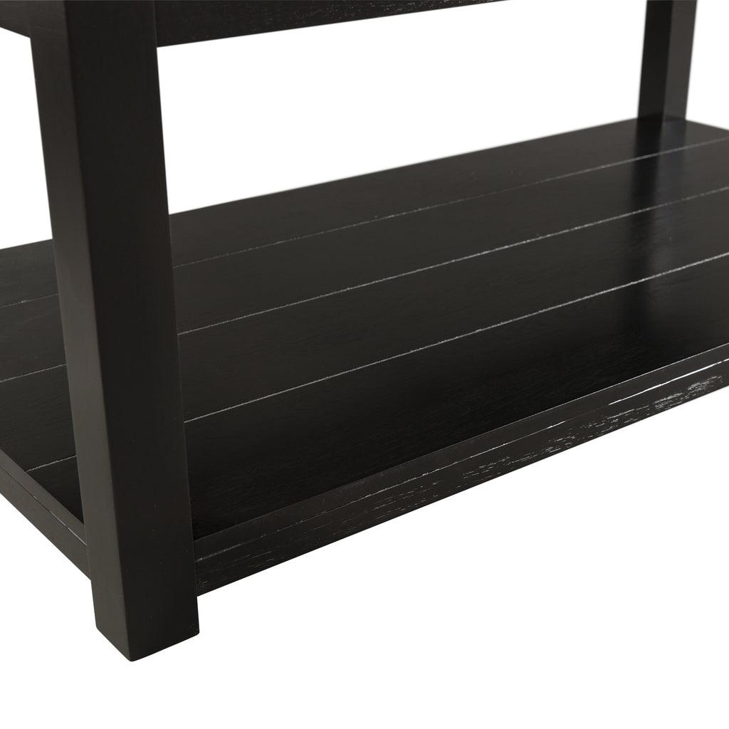 Marcello W/ White Top - Rectangular Coffee Table w/Casters