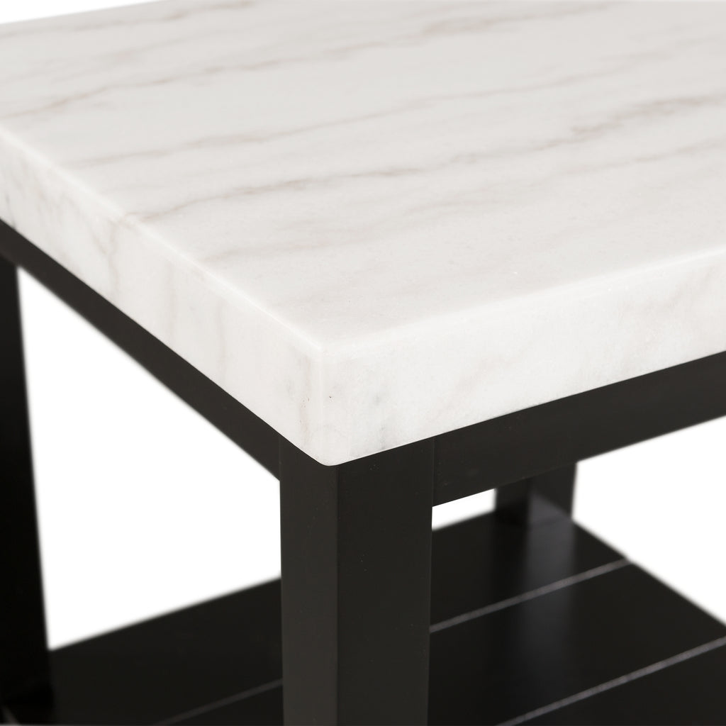 Marcello W/ White Top - End Table