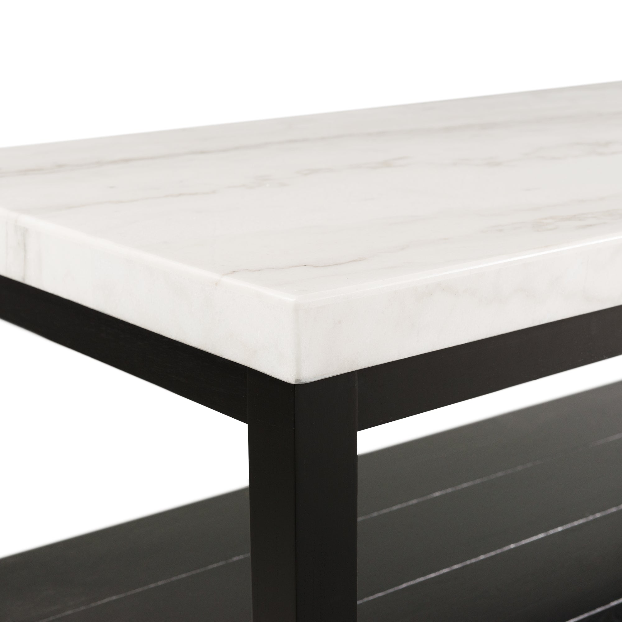 Marcello White Rectangular Coffee Table W/ Casters Ista3 Packaging