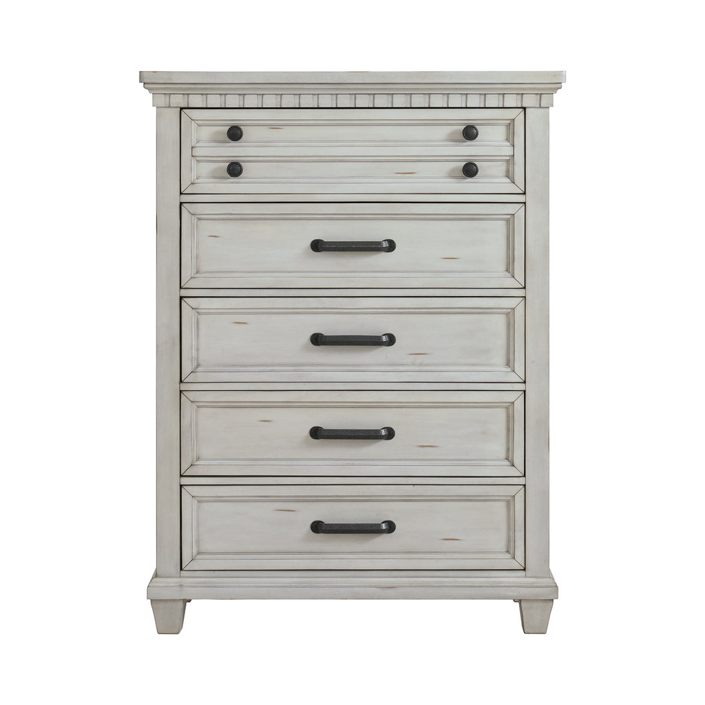 Mccoy 5-Drawer Chest In Antique White