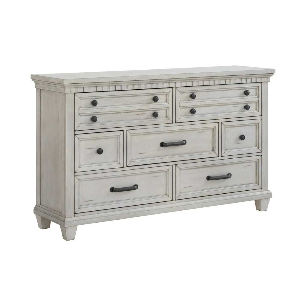 Mccoy 7-Drawer Dresser In Antique White