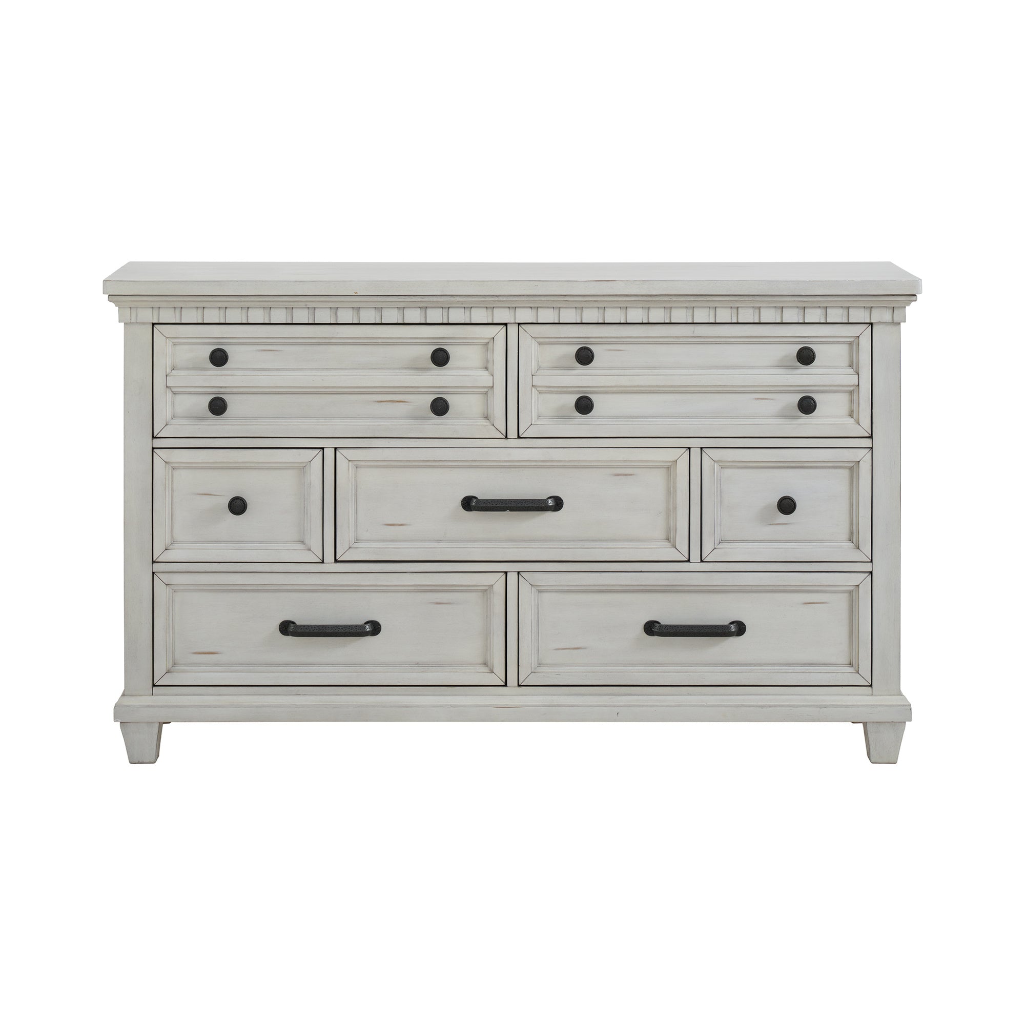 Mccoy 7-Drawer Dresser In Antique White