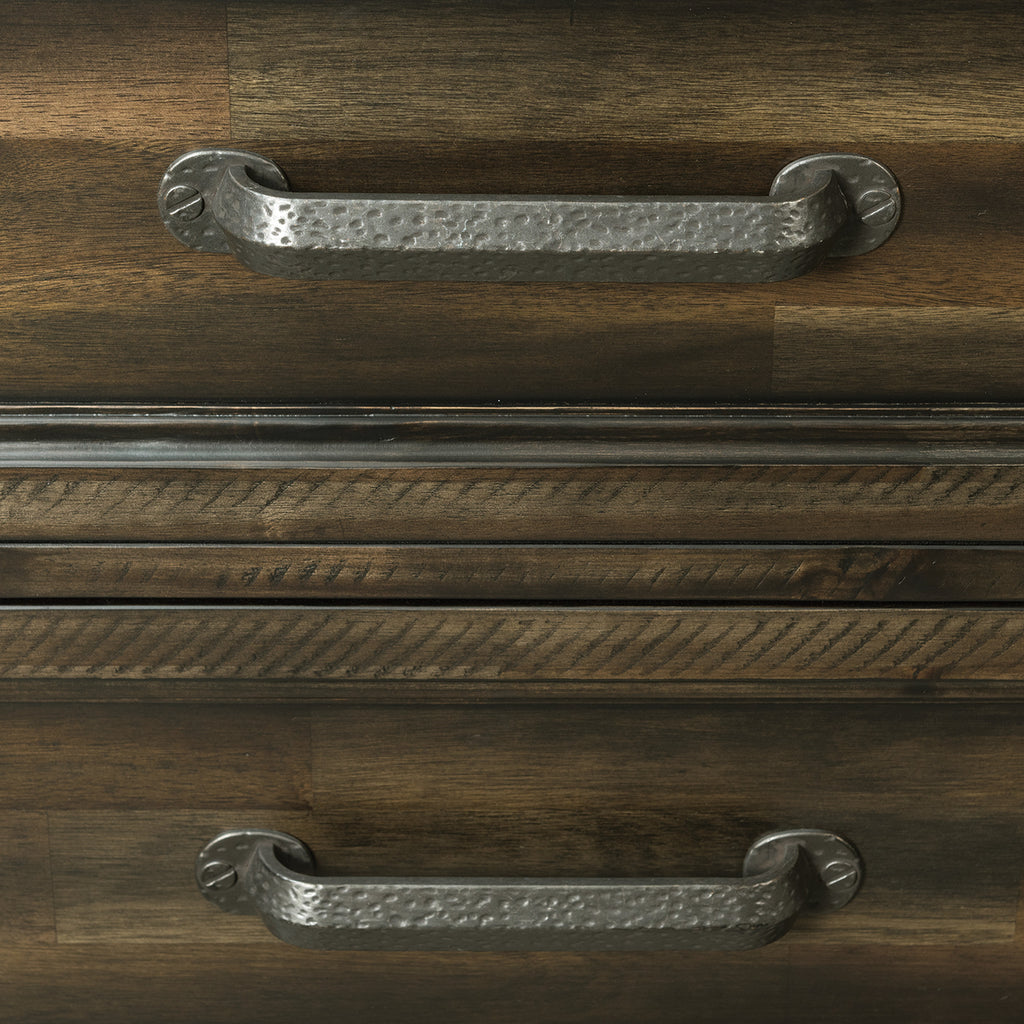 Mccoy 5-Drawer Chest In Charcoal