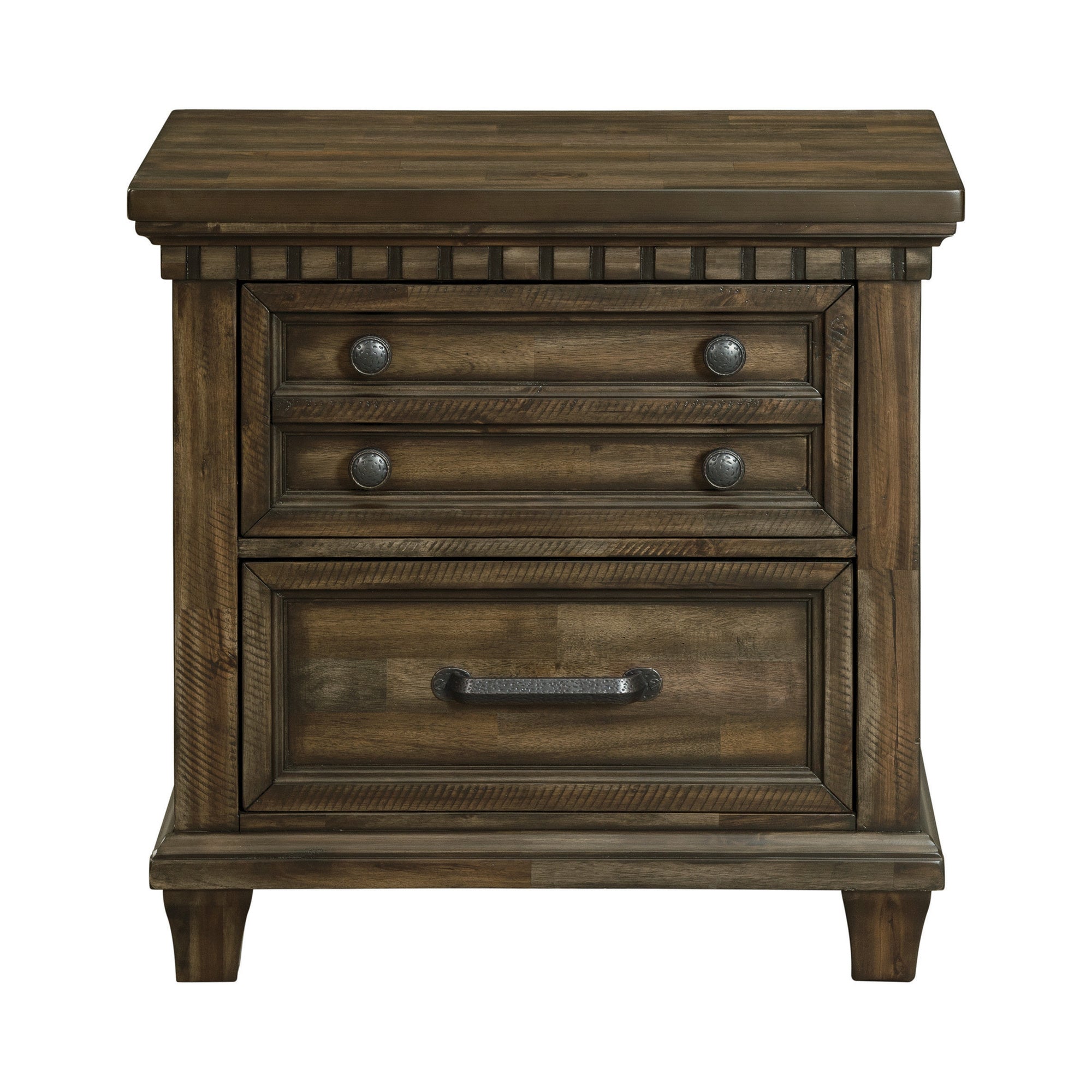 Mccoy 2-Drawer Nightstand With Usb In Charcoal