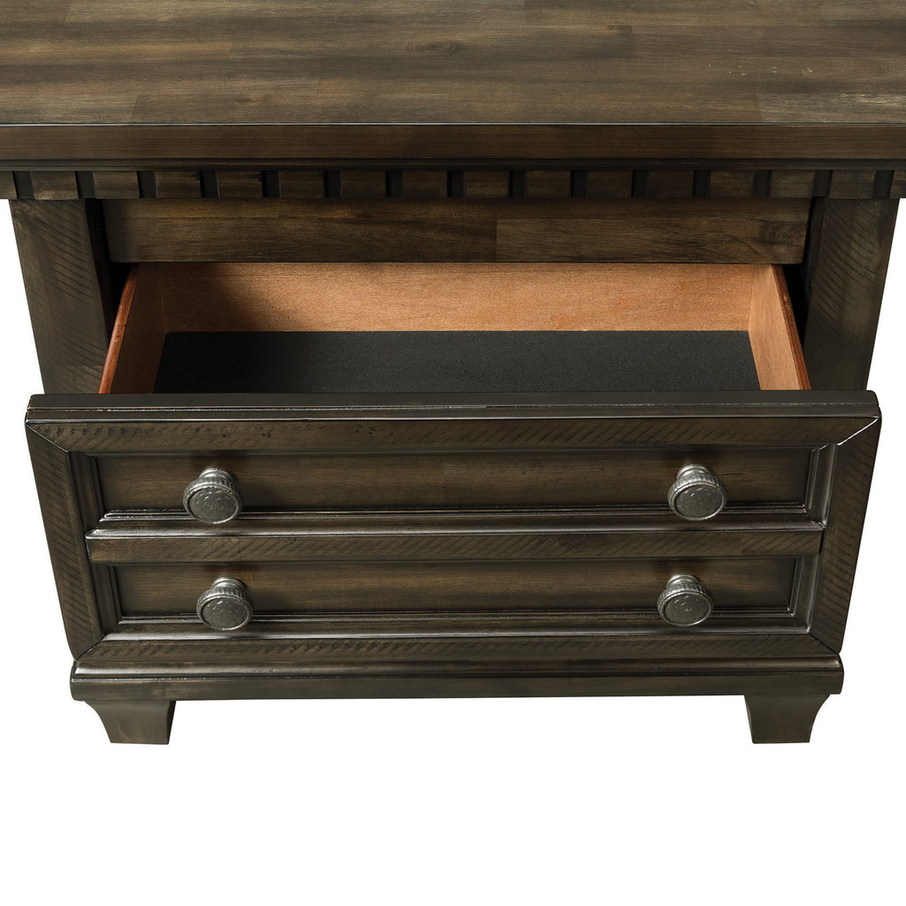 Mccoy 2-Drawer Nightstand With Usb In Charcoal