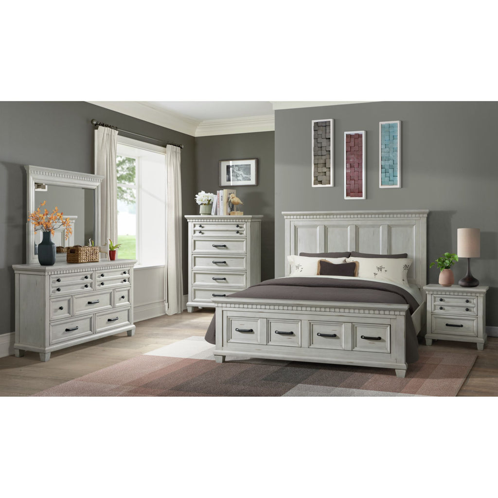 Mccoy 2-Drawer Nightstand With Usb In Antique White