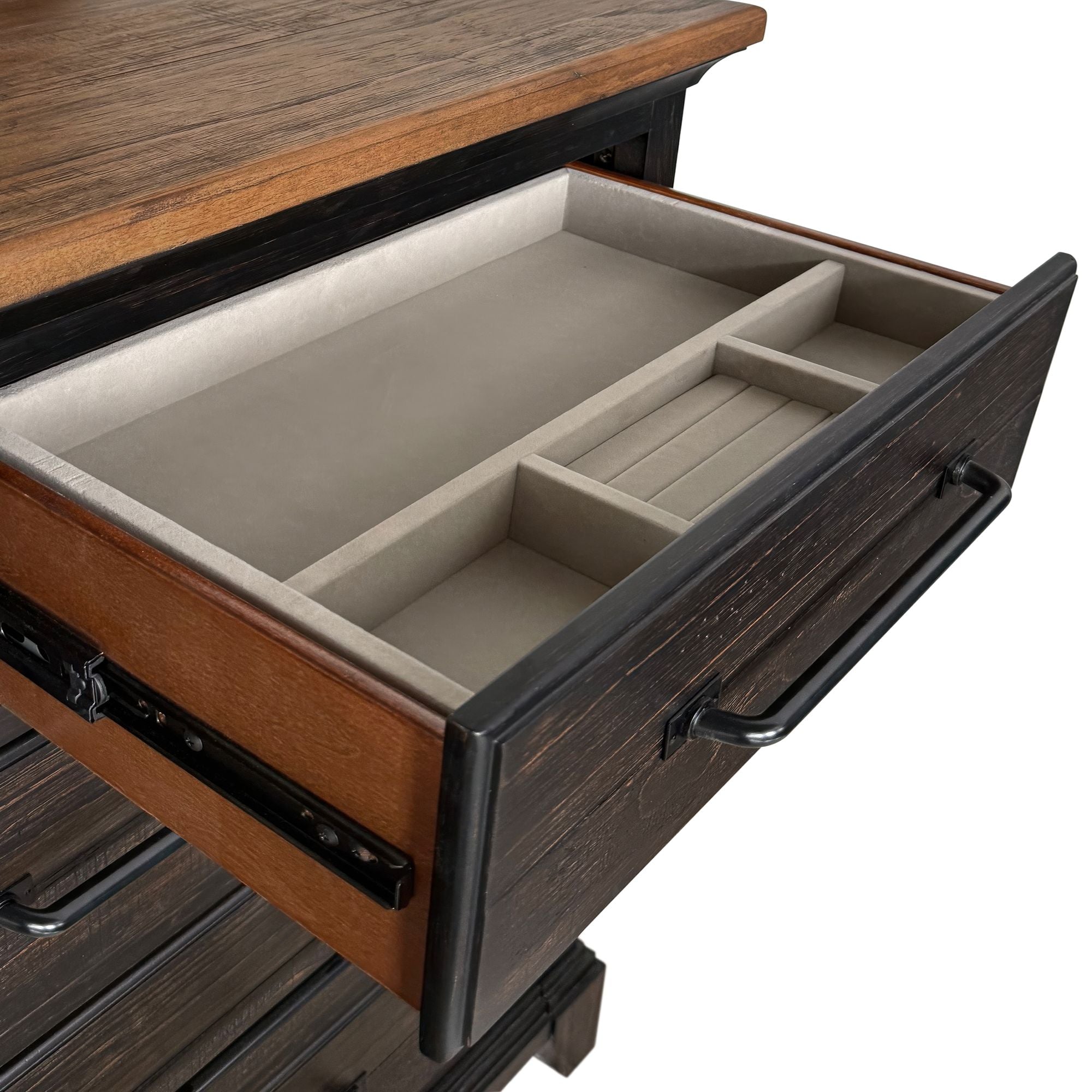 Montrose Dresser In Espresso & Brown