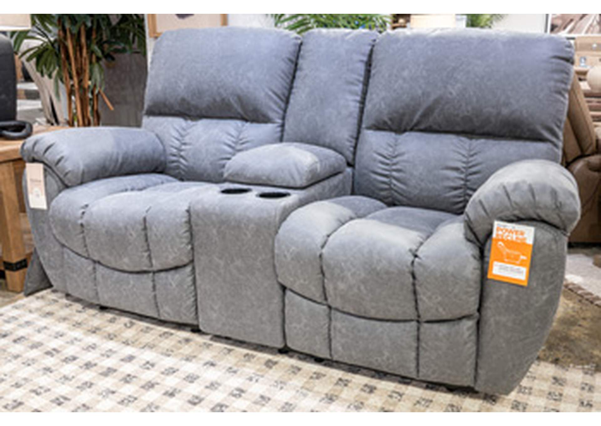Bakerstein Power Reclining Loveseat with Console