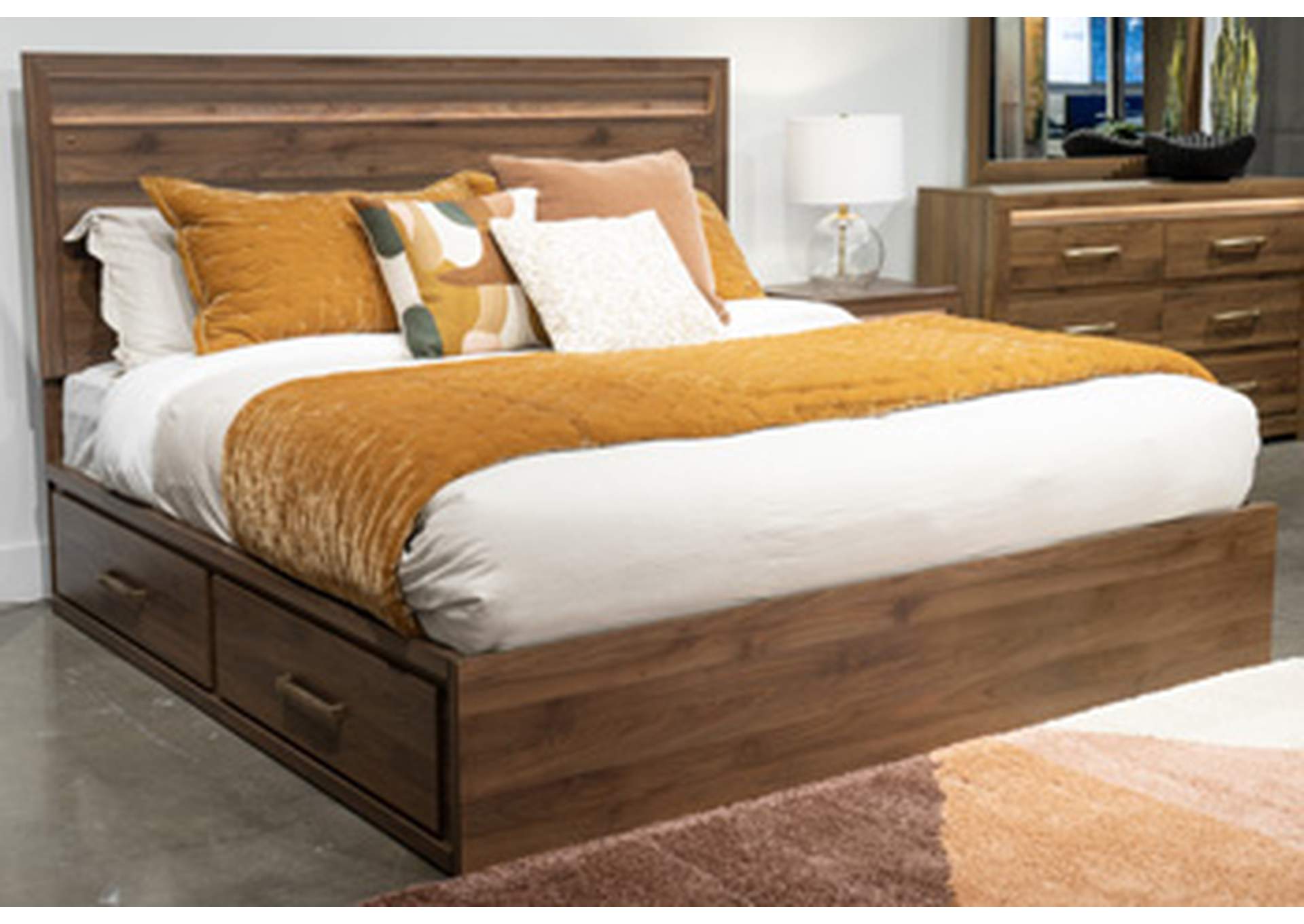 Janfyn Queen Panel Bed with 2 Sided Storage