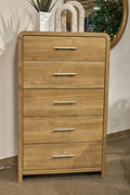 Gramburg Chest of Drawers in Warm Natural Brown, closed view