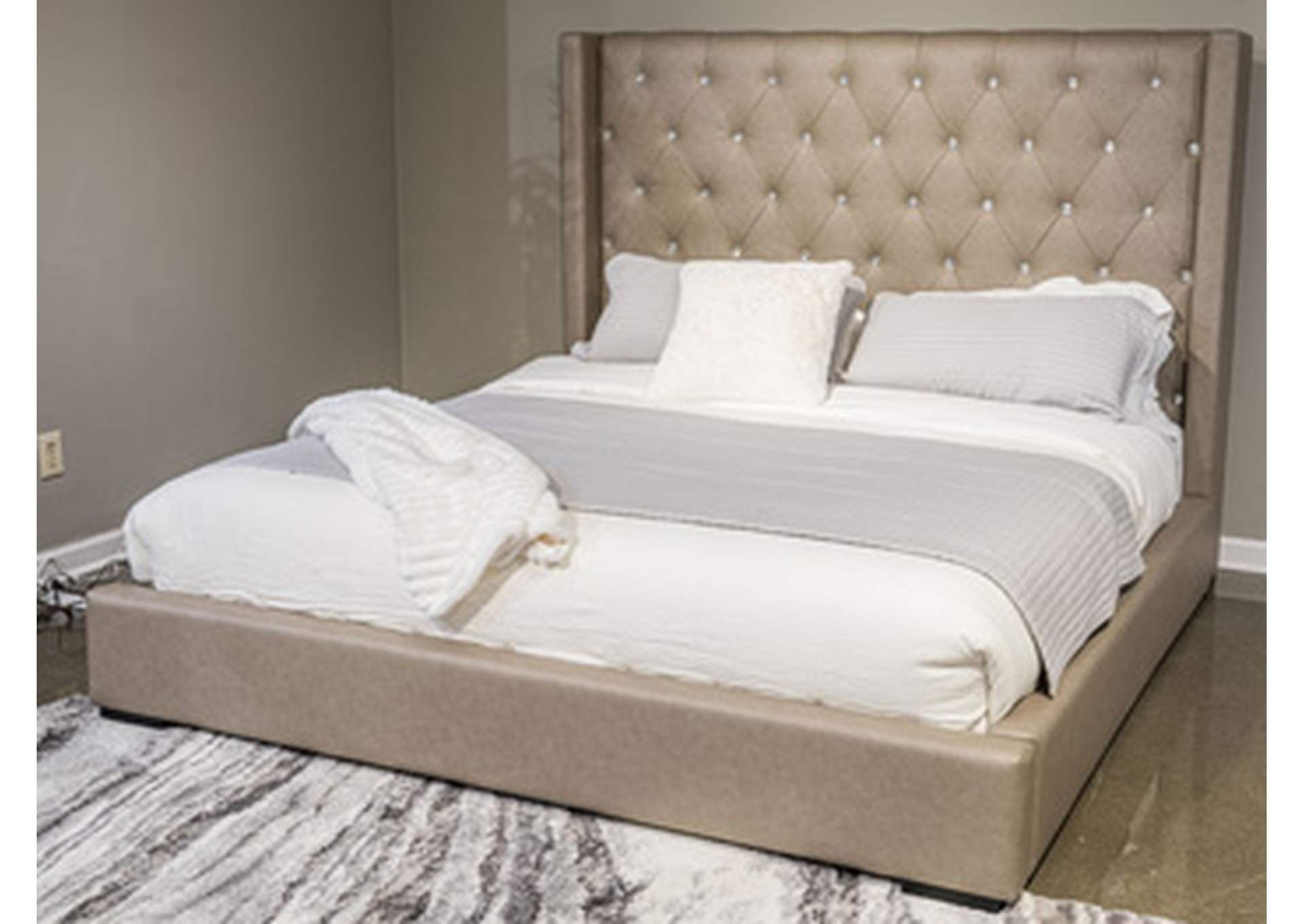 Brensley King Upholstered Storage Bed