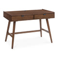 Lyncott 46" Home Office Desk in Brown, closed view