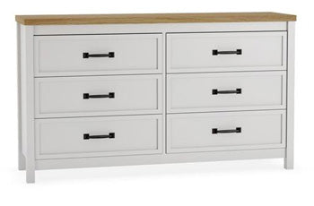 Kerisden Dresser in White/Brown