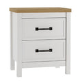 Kerisden Nightstand in White/Brown