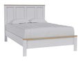 Kerisden Full Panel Complete Bed Frame in White/Brown