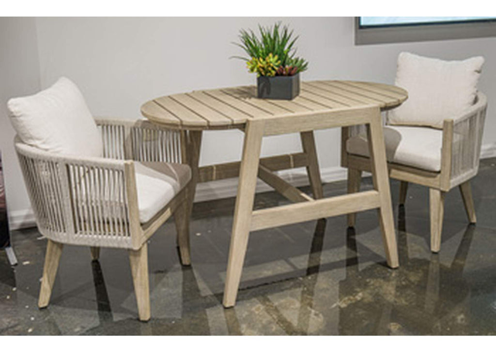 Ivory Vine Outdoor Table/Chairs (Set of 3)