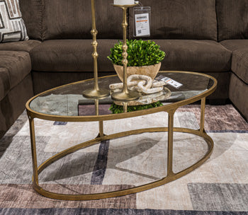 Korajane Coffee Table in Antique Gold