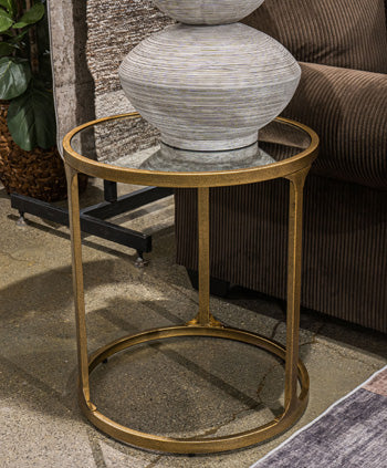 Korajane End Table in Antique Gold