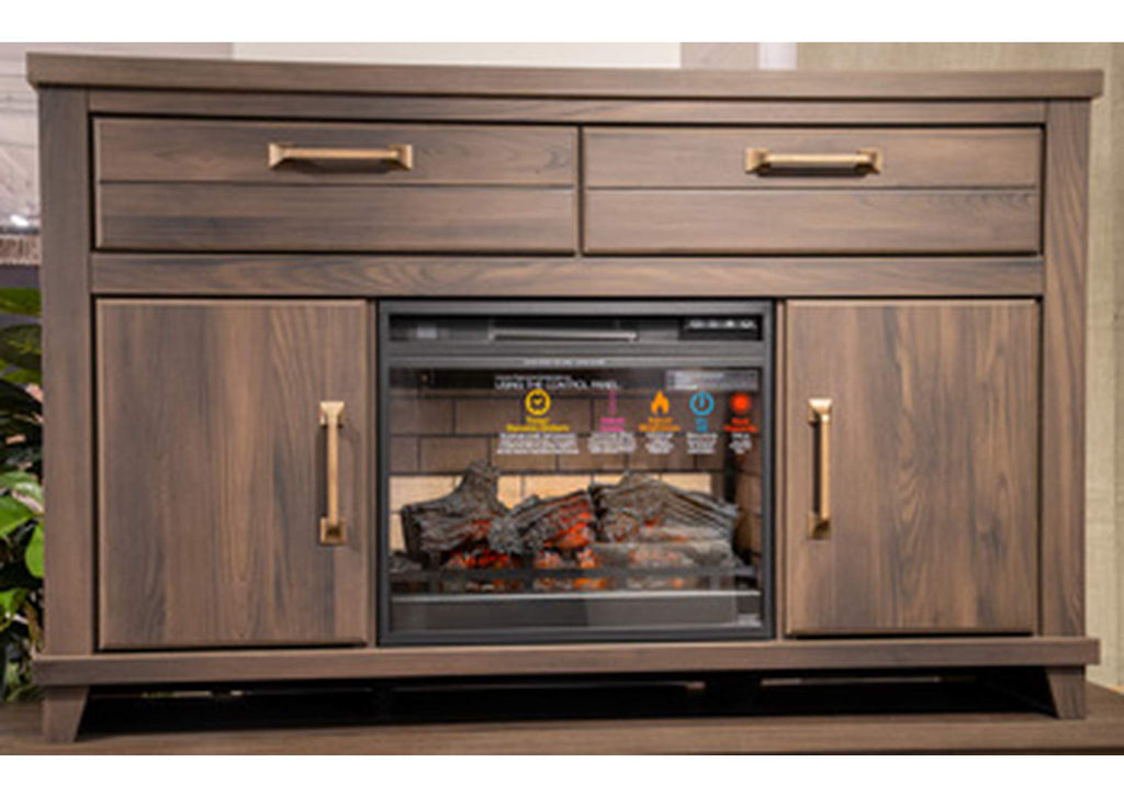 Brazen Valley 60" TV Stand with Electric Fireplace