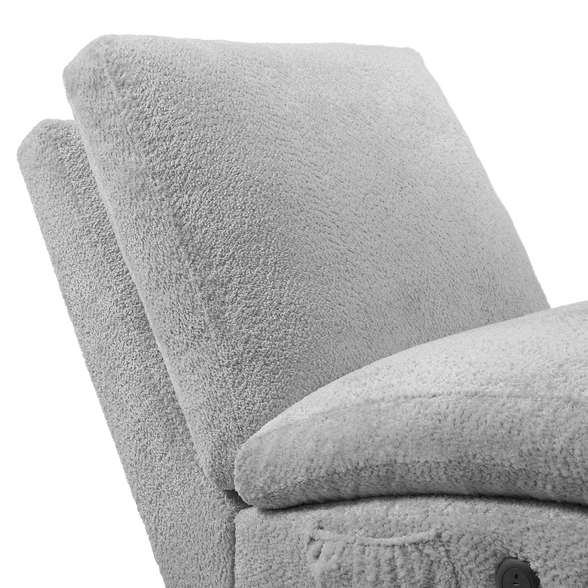 Nori Chaise With Heat Massage, Usbc, Led In Glam Fog