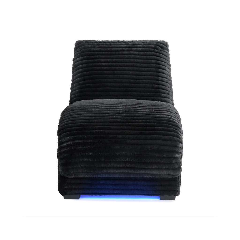 Nori Chaise With Heat Massage, Usbc, Led In Masis Black