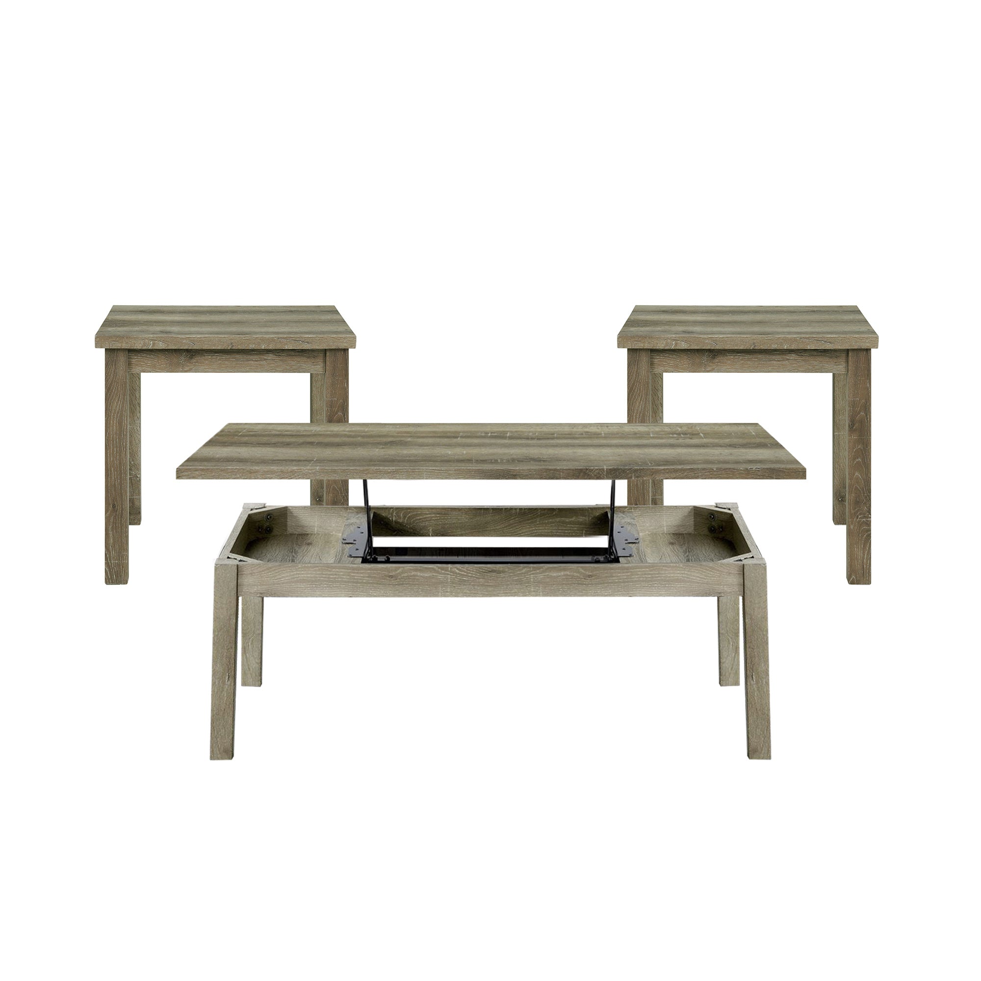 Oak Lawn Three Pack Occasional Set (Lift Top Coffee Table)
