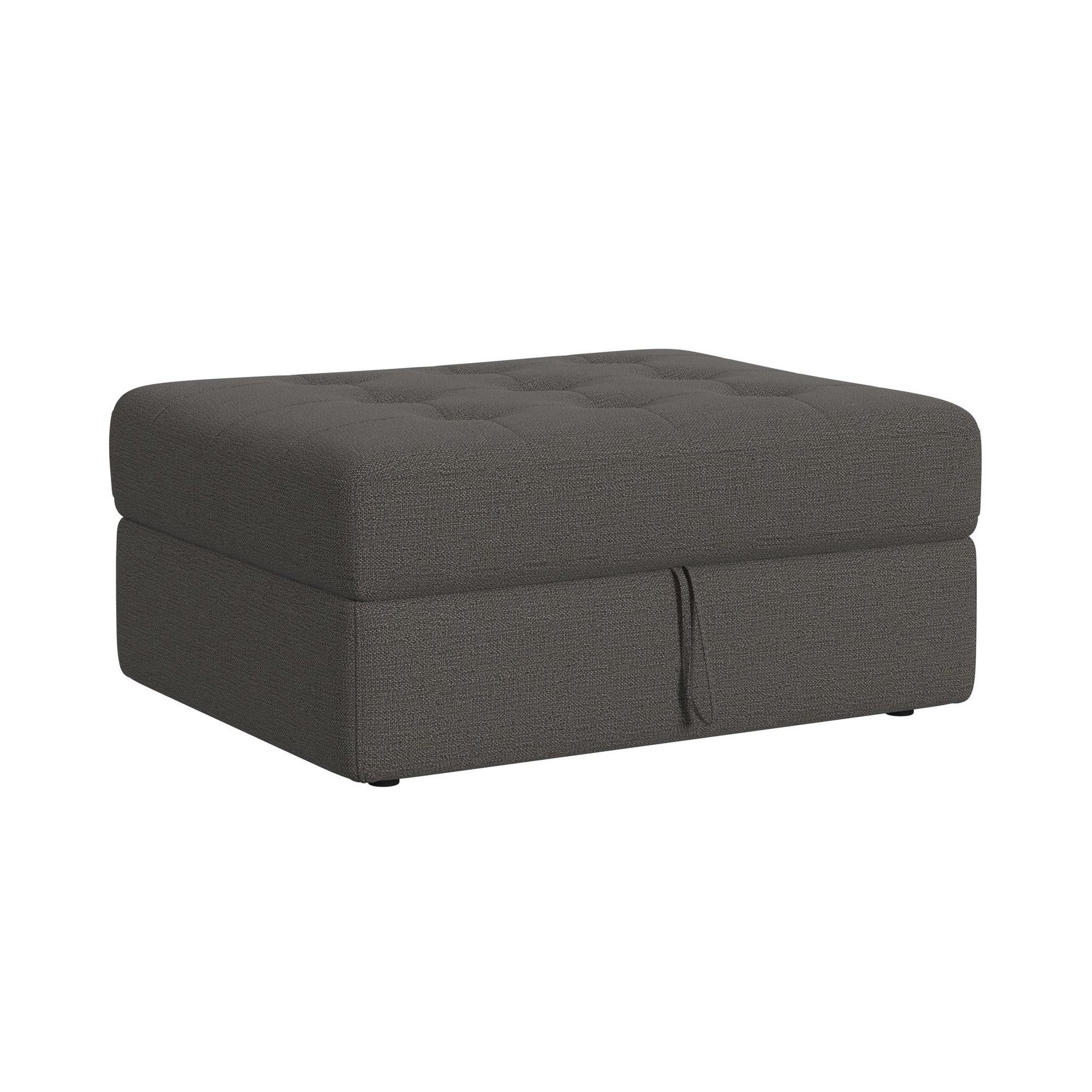 Options One Storage Ottoman In Palmer Plus Ash