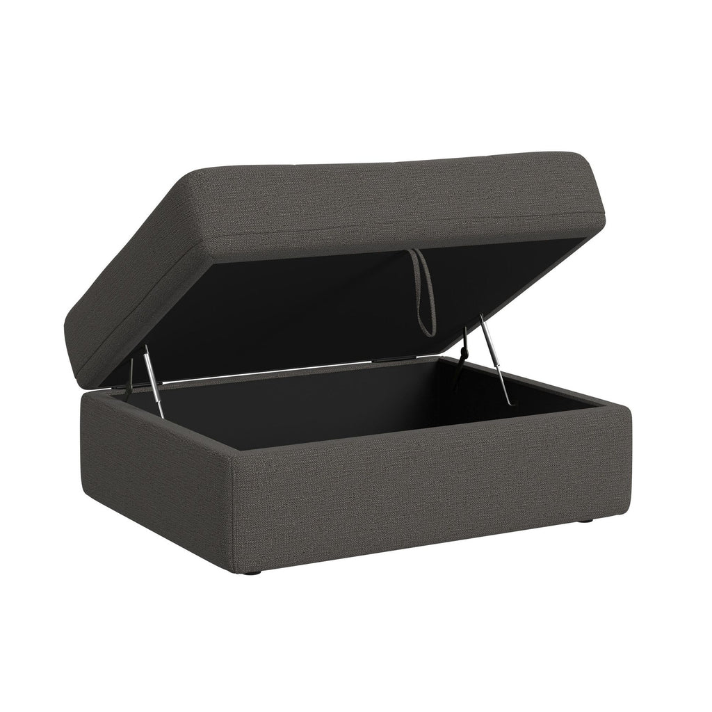 Options One Storage Ottoman In Palmer Plus Ash