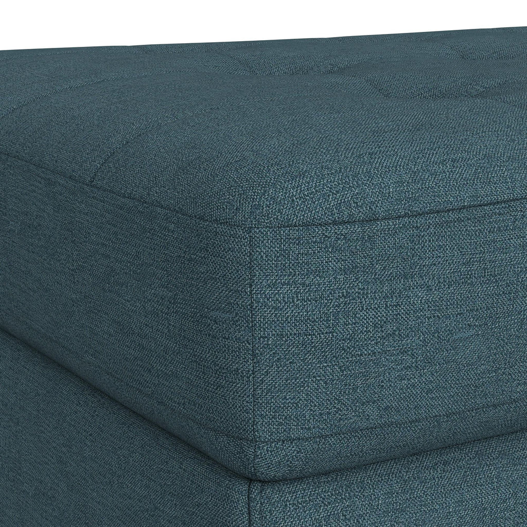 Options One Storage Ottoman In Palmer Plus Teal